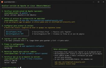 Seguridad WP #0011: Ocultar Versión de Apache