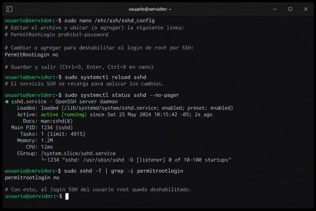 Seguridad WP #0003: Deshabilitar Login SSH de root