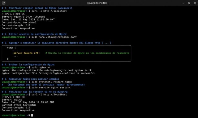 Seguridad WP #0012: Ocultar versión de Nginx