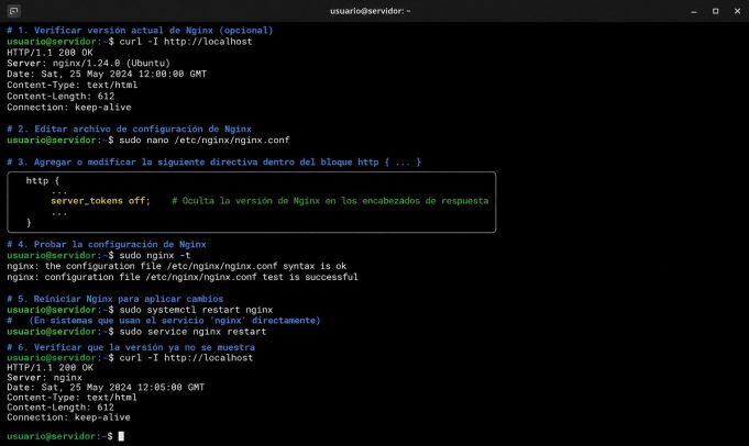 Seguridad WP #0012: Ocultar versión de Nginx