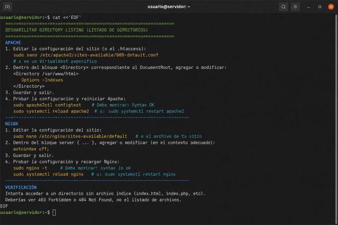Seguridad WP #0016: Deshabilitar Directory Listing